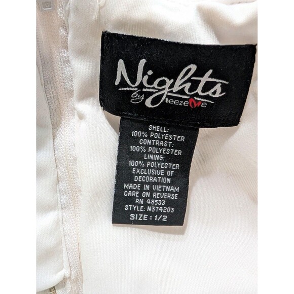 Nights by WeezeMe‎ Pink Floral Embroidered Maxi Gown Size 2 - Picture 8 of 9